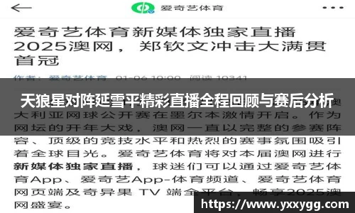 天狼星对阵延雪平精彩直播全程回顾与赛后分析